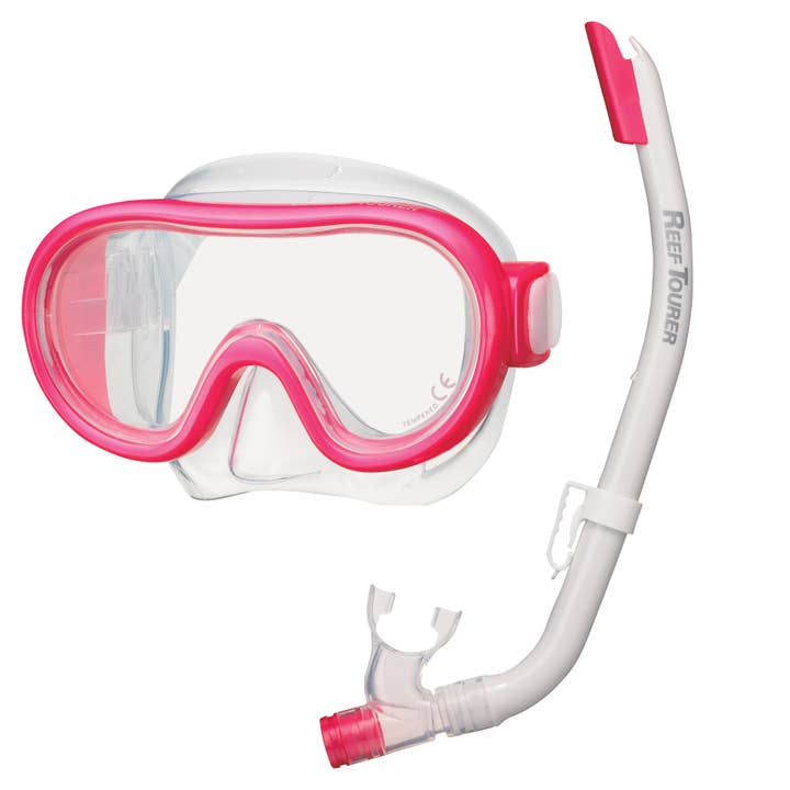 Snorkeling Beach - Wholesale Swim Goggles - Kids & Baby - Reef Tourer Youth Single-Window Mask & Snorkel Combo Set