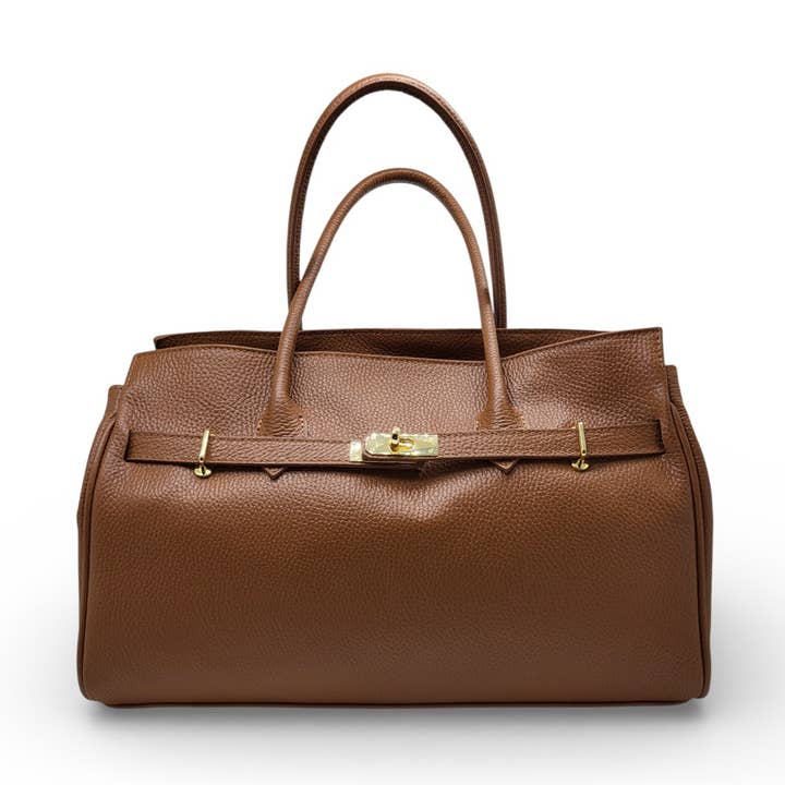 Audace läderväska i kamel för wholesale av ZEEN