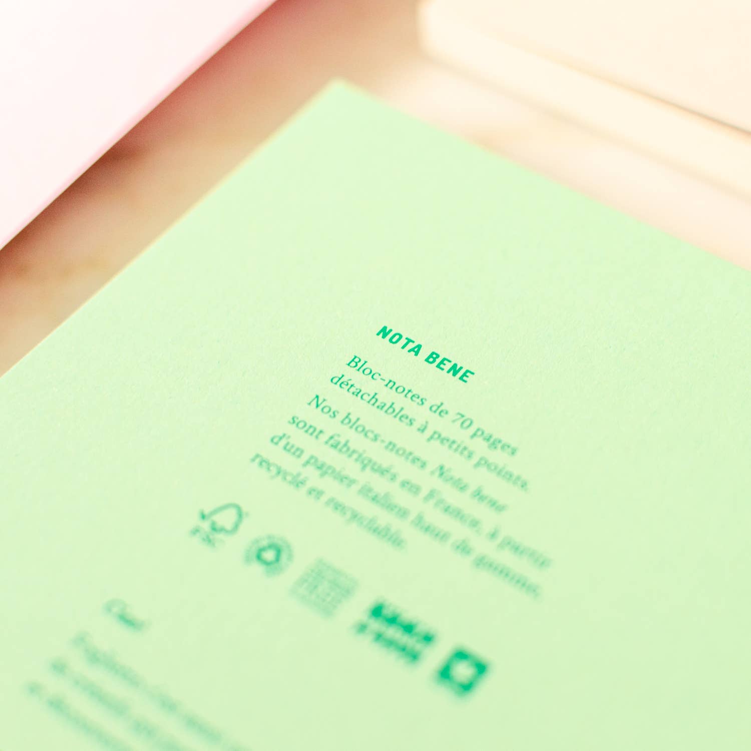 Foglietto - Venta al por mayor Libretas - Bloc de notas « Nota bene » con hojas desprendibles9