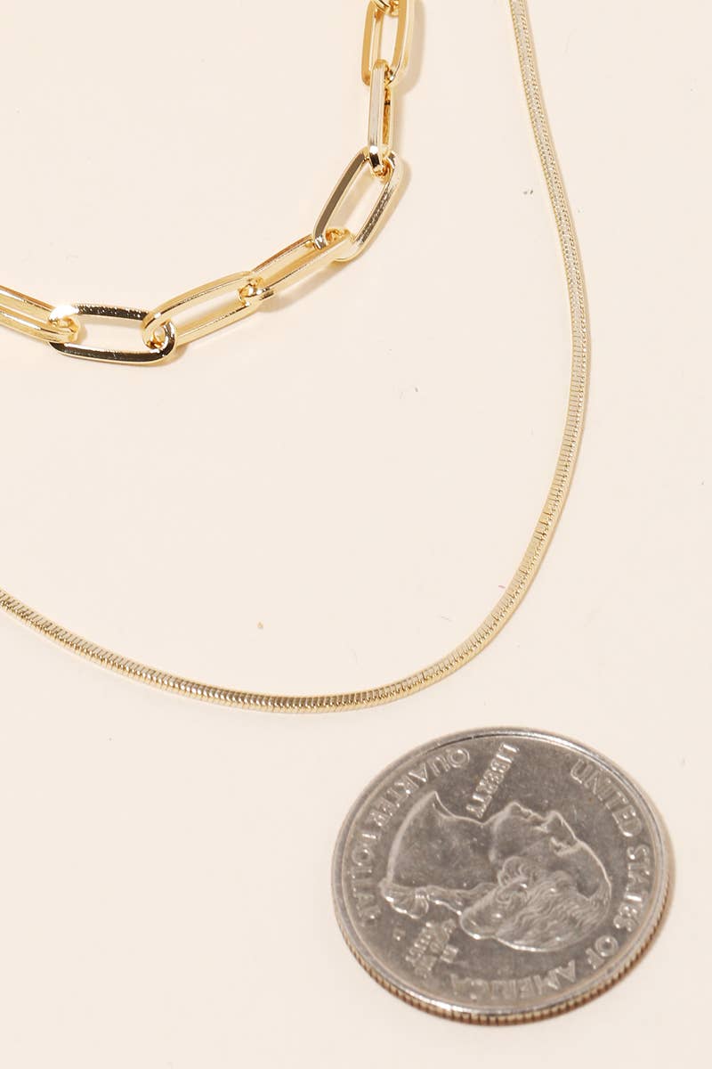 Anarchy Street - Vente Collier maille et chaîne - Collier double chaîne1