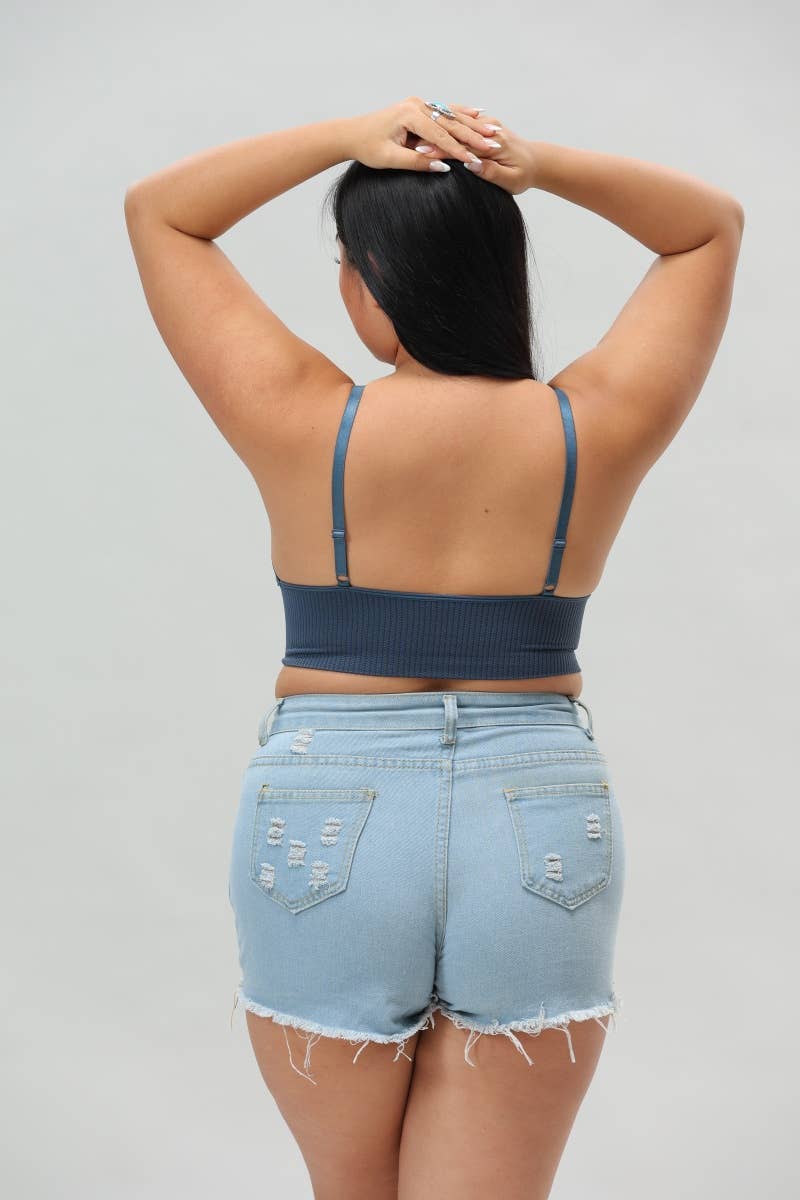 Leto Accessories – Großhandel Bralette – Damen – Luxe Loop Spitzen-Lounge-Top in Übergröße - Loungewear2