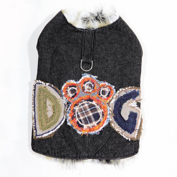 Santa Cruz hundejakke i denim for engroshandel hos Dog in the Closet