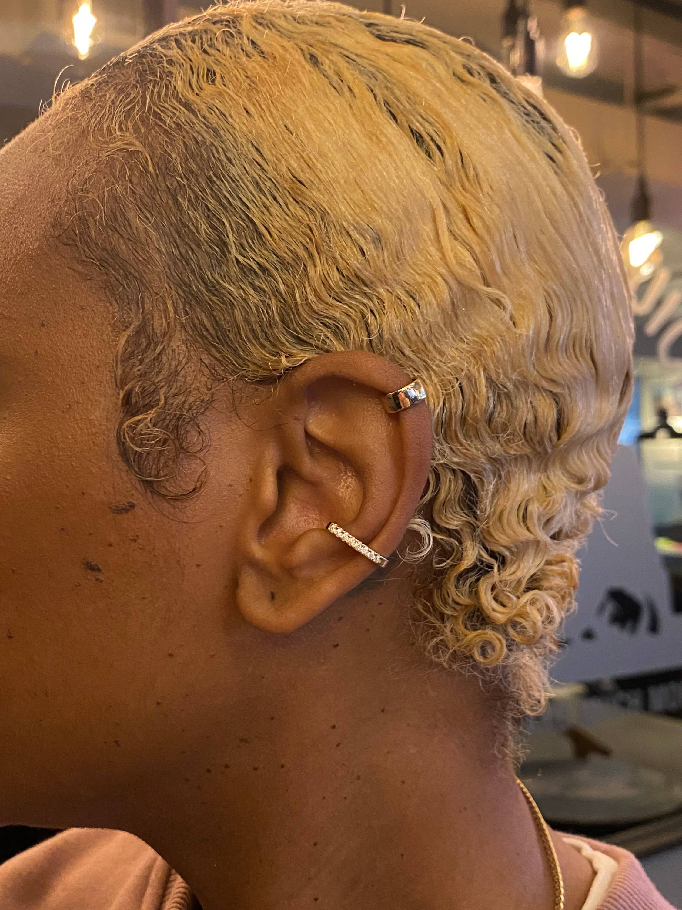 Zahav Jewelry - Wholesale Cuff/Wrap Earrings - 14k & 10k Solid Gold Minimalist CZ Ear Cuff Wrap1