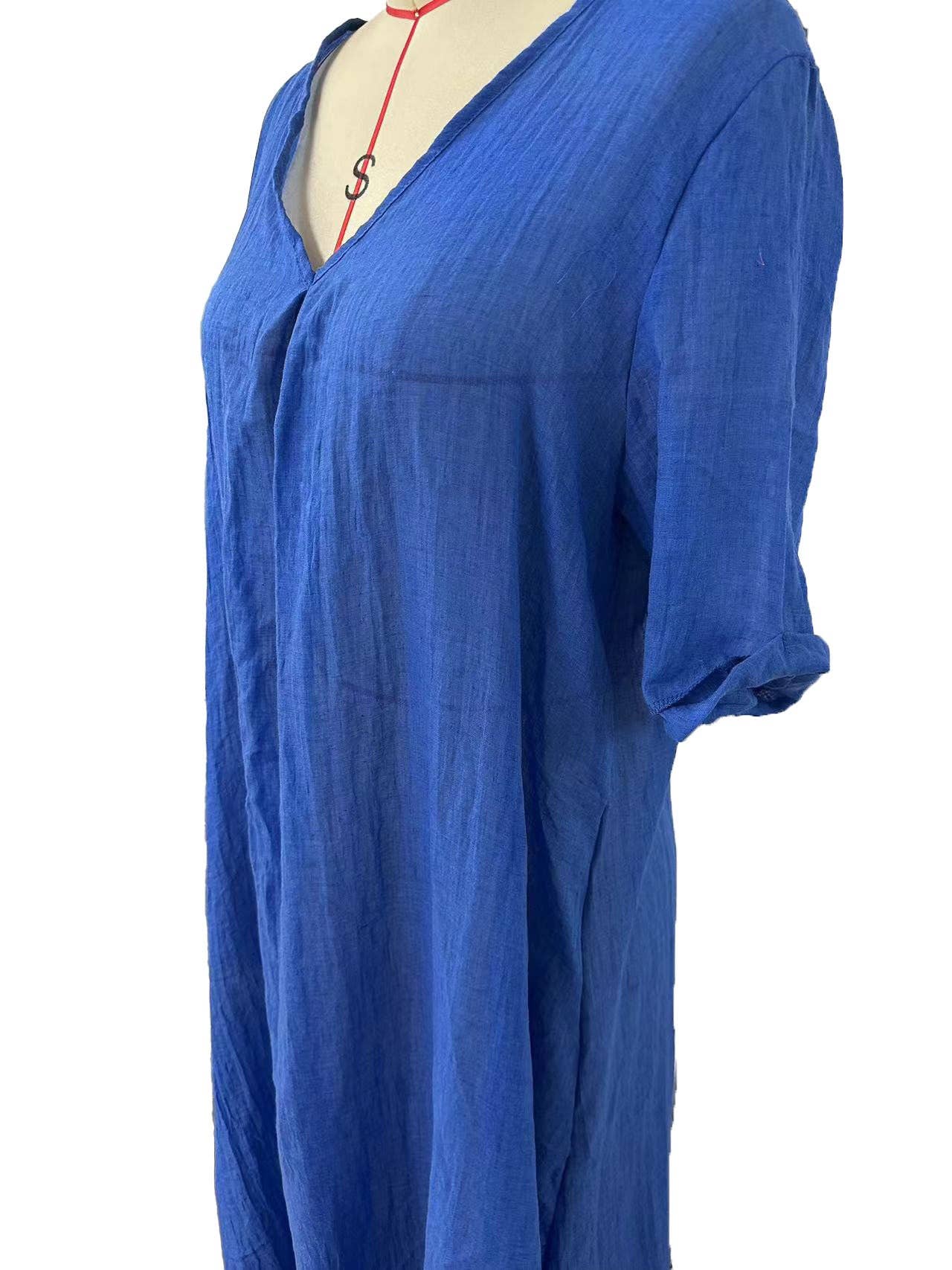 safistyle - Wholesale Dress - Women's - Flowy V-Neck Maxi Dress8