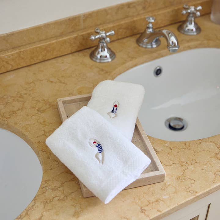 Torres Novas - Wholesale Hand Towel - Swimmers Retro embroidery (pack of 2)1