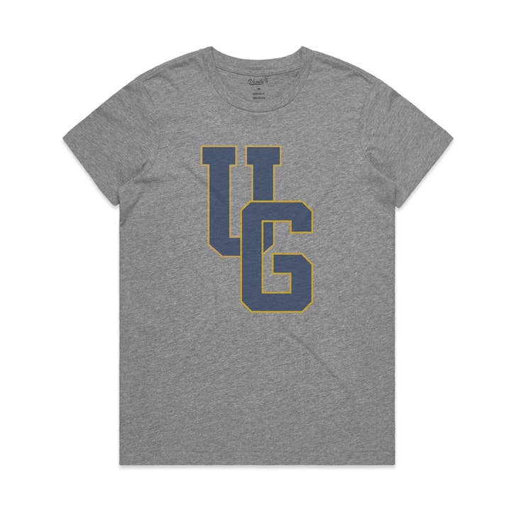 Universiteit van Ghana Dames Heather Grijs T-shirt 13 voor wholesale door Varsity54