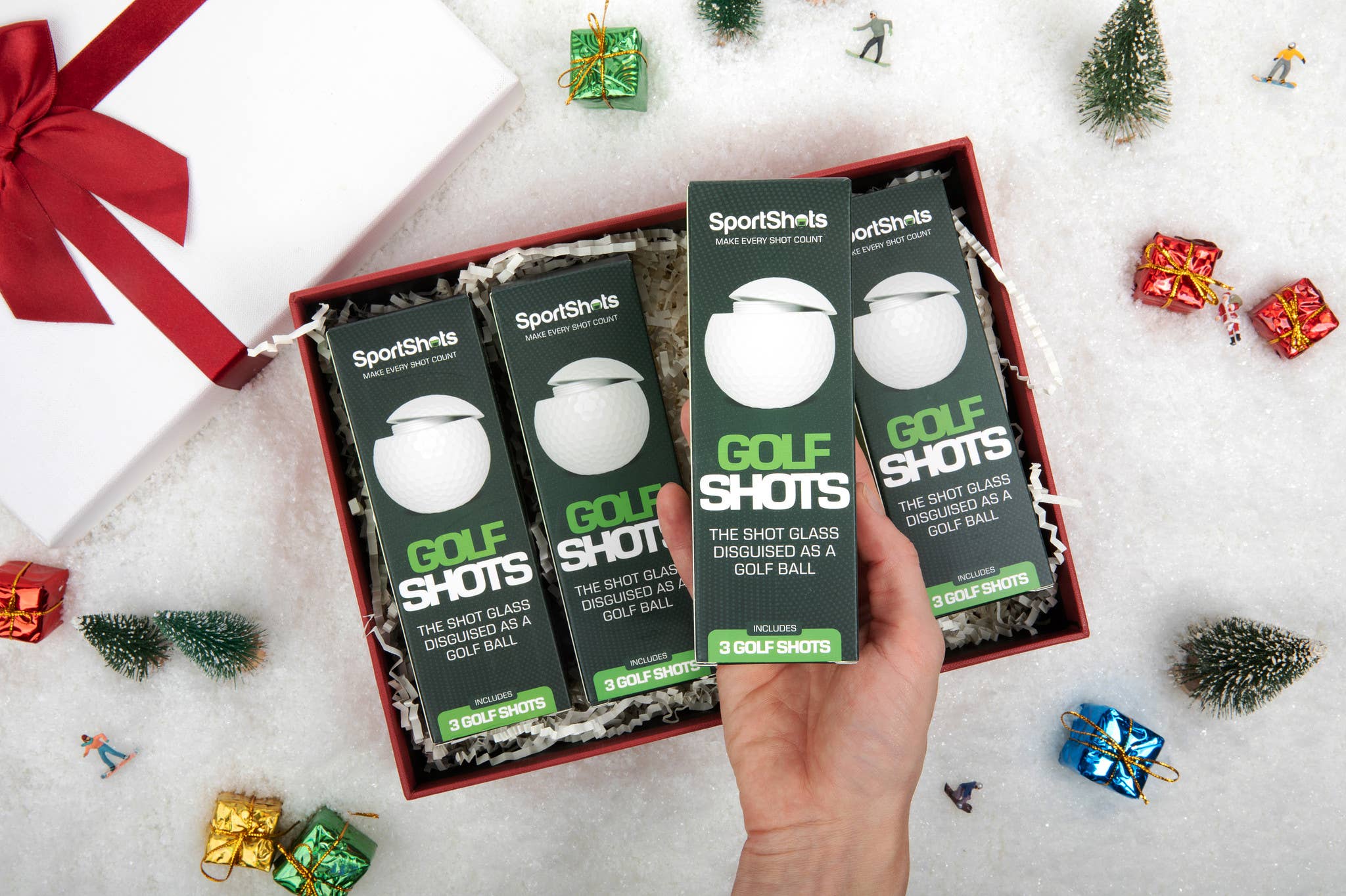 Sport Shots - Wholesale Shot Glass - Golf Shots - Golf Ball Shaped Shot Glass - Sleeve of 38