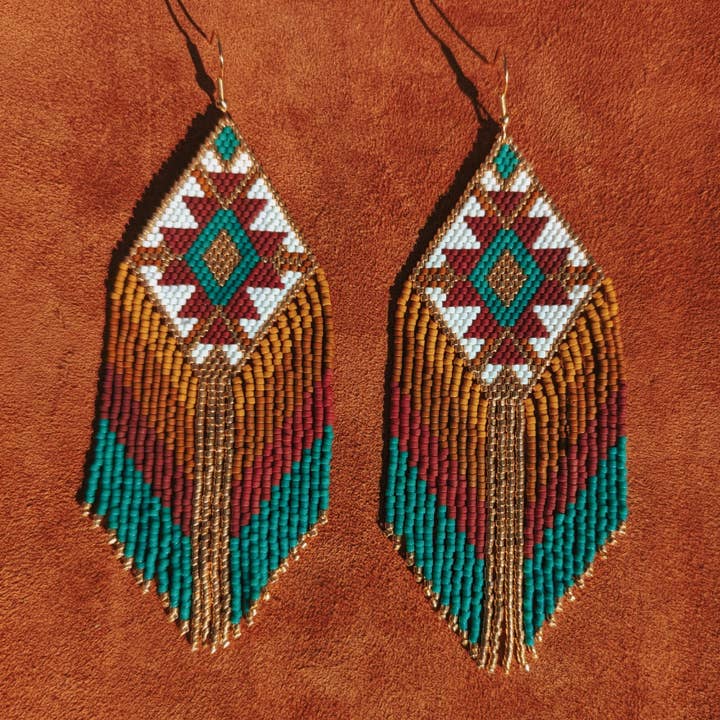 Agua del Río - Wholesale Dangle Earrings - Ethnic Colombian handmade earrings - SELVA1