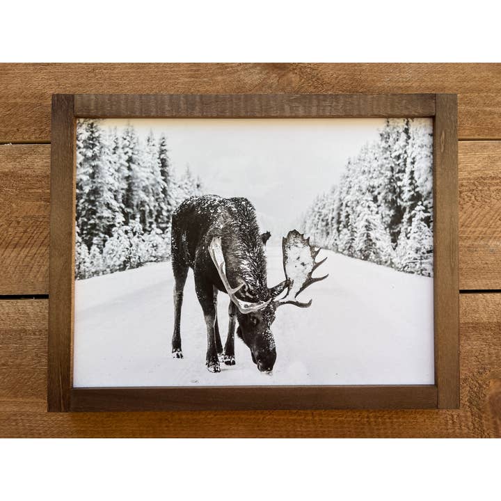 Winter Moose for wholesale by B & C Signs