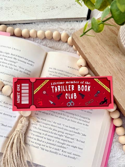 Thriller & Mystery Crime Reading Bookmarks for wholesale by Briar layne