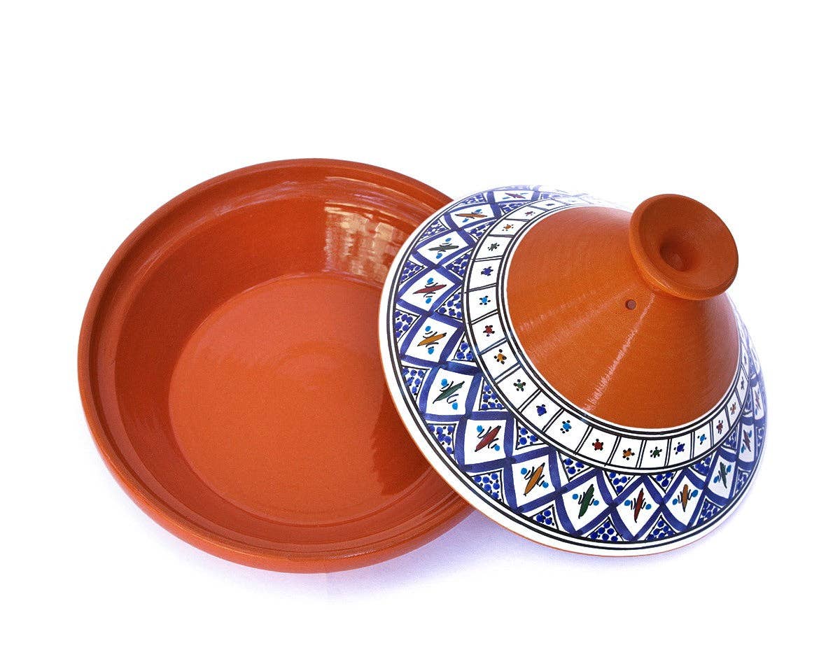 Kamsah - Wholesale Cooking Pot - Bohemian Classic Blue Medium Tagine Pot3