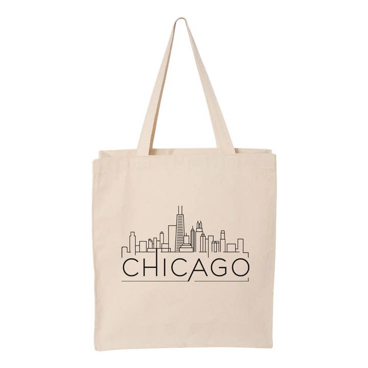 Lucky Luna Apparel - Vente Tote bag – femme - Sac fourre-tout Skyline Chicago Illinois