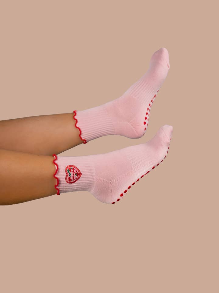 Palace Fever - Wholesale Socks - Women's - Pilates Barre Yoga Grip Socks Sticky Socks
