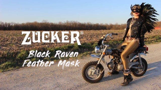 Zucker Feather Products - Venta al por mayor Disfraz - Mujer - Máscara de plumas de cuervo negra8