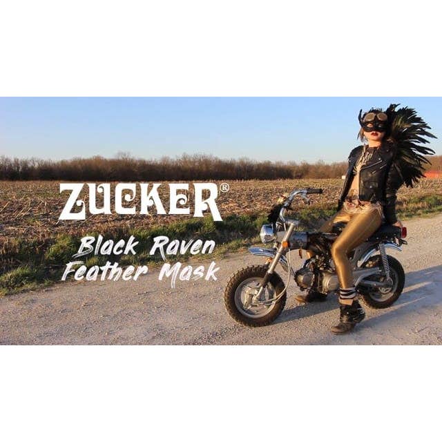 Zucker Feather Products - Venta al por mayor Disfraz - Mujer - Máscara de plumas de cuervo negra8