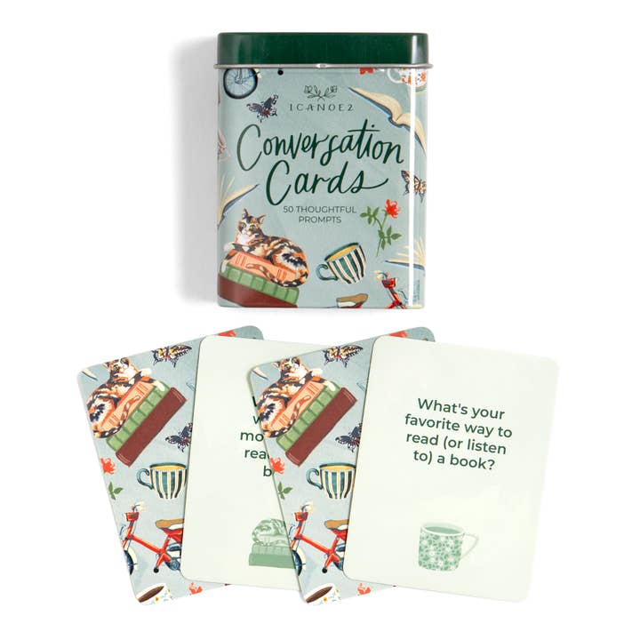 1canoe2 | One Canoe Two Paper Co. - Wholesale Card Game - Bookish Conversation Starters - Deck of Cards + Storage Tin