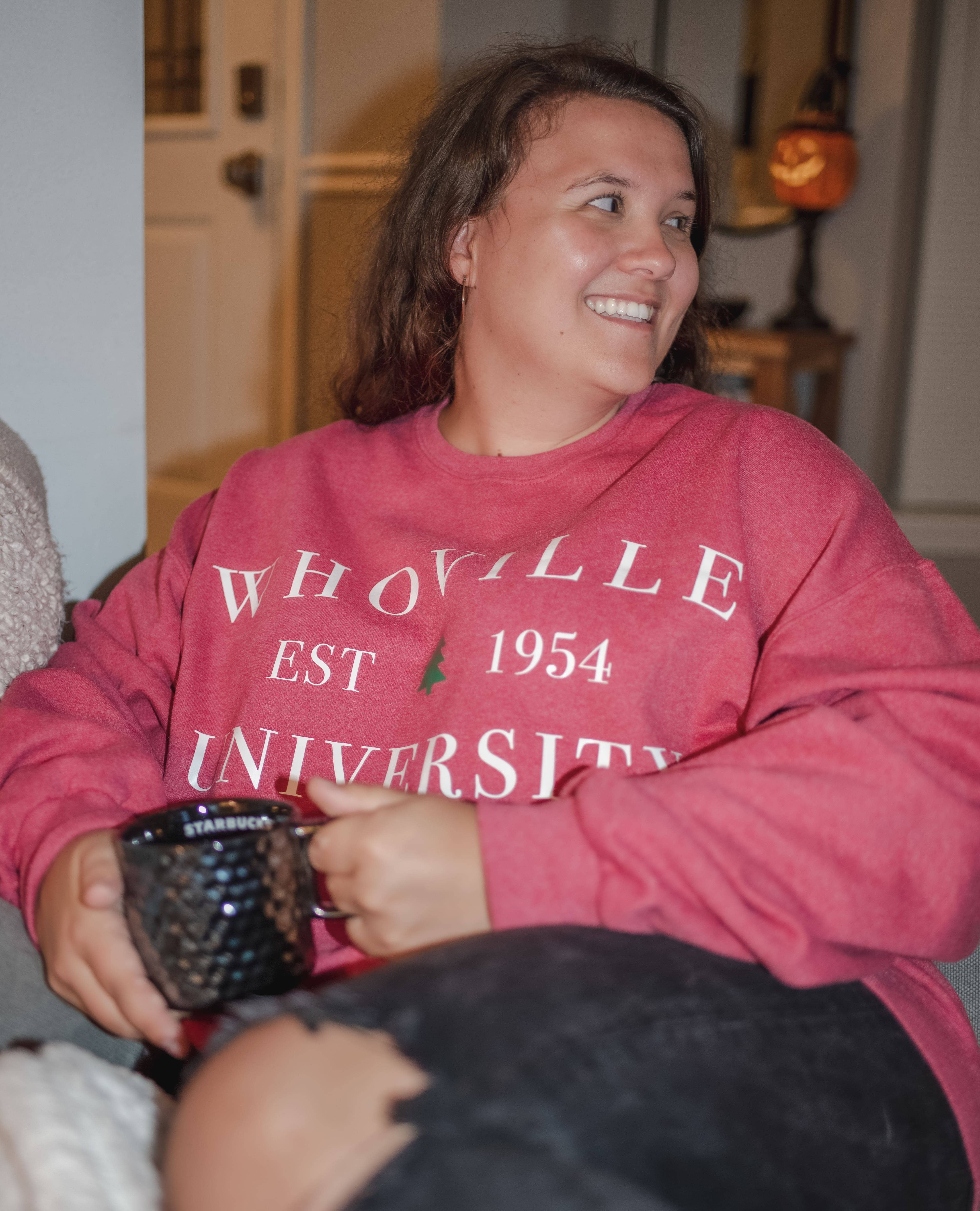 SunshineSoulMD - Vente Sweat-shirt à imprimés – femme - Sweat-shirt Whoville University2