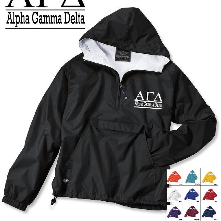 Sorority Rain Jacket by Charles River (3XLARGE) for wholesale by Simply Sisters