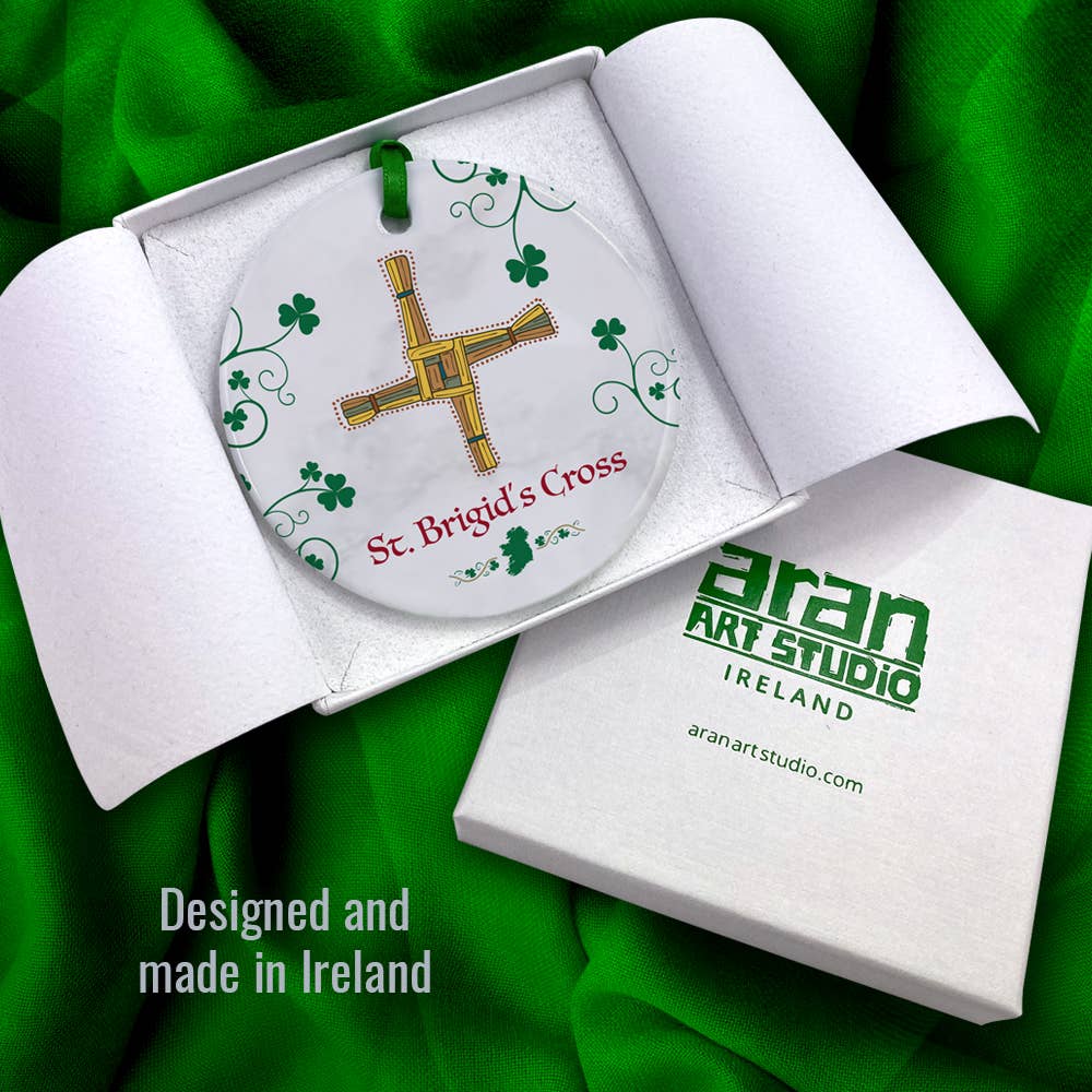 Aran Art Studio – wholesale Prydnad – ”St Brigids Cross” - Symboler för Irlands prydnad3