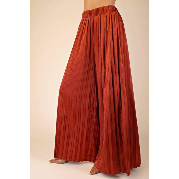 STYLE USA - Wholesale Pants - Women's - Pleats Pants With Elastic Waist