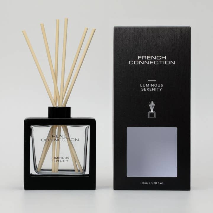 Black Wooden Luminous Serenity Reed Diffuser 100ml for wholesale by French Connection