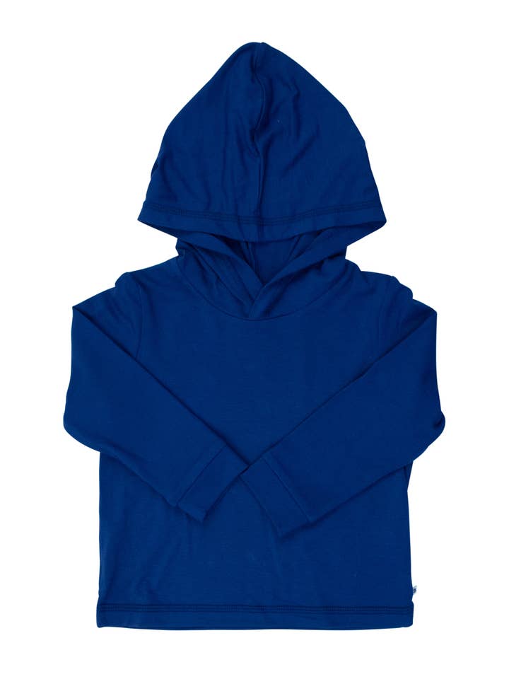 Kids Navy Sun Protective Hooded Shirt
for wholesale by RuffleButts + RuggedButts