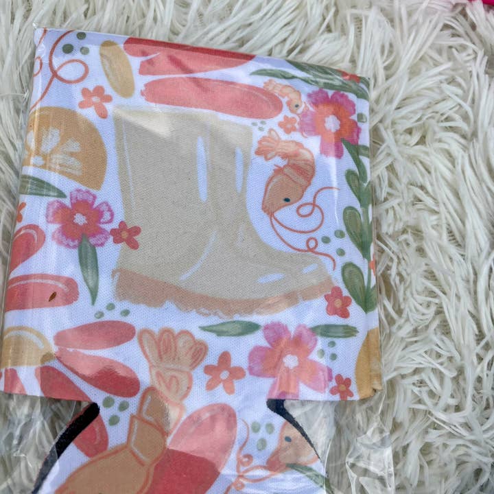 on the Bayou - Wholesale Drink Huggers & Koozies - Shrimp floral shrimp festival koozies3