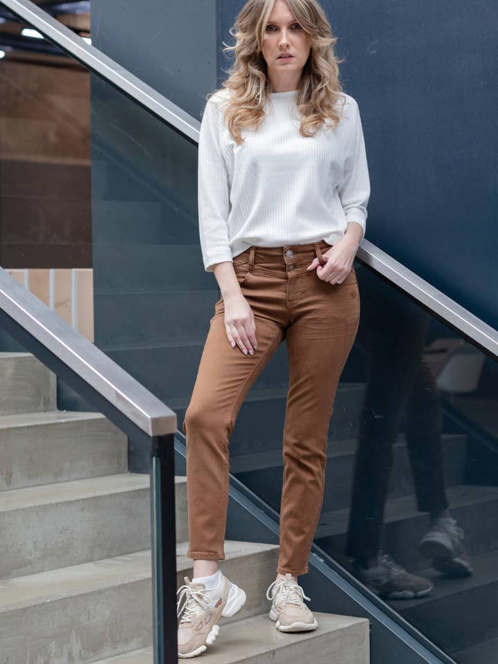 Pantaloni - Merle TUBO - Marrone cappuccino per la vendita all'ingrosso da parte di Glücksstern