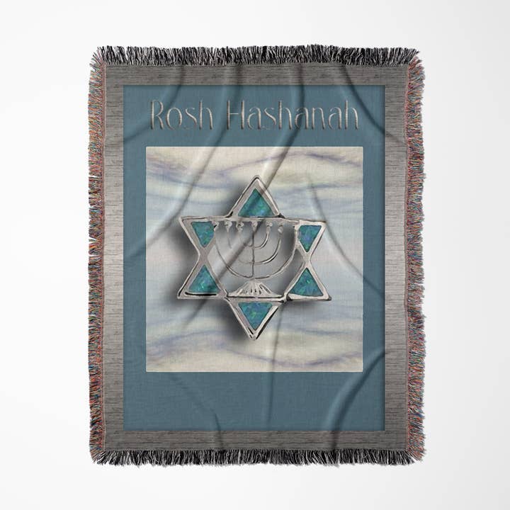 3dRose - Wholesale Throw Blanket - 3dRose, Rosh Hashanah Star of David, Blanket0