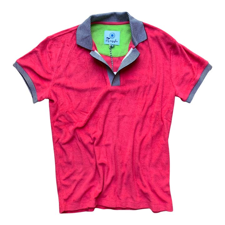 La Playa 2 PINK GLO Terry Polo for wholesale by El Tuggle