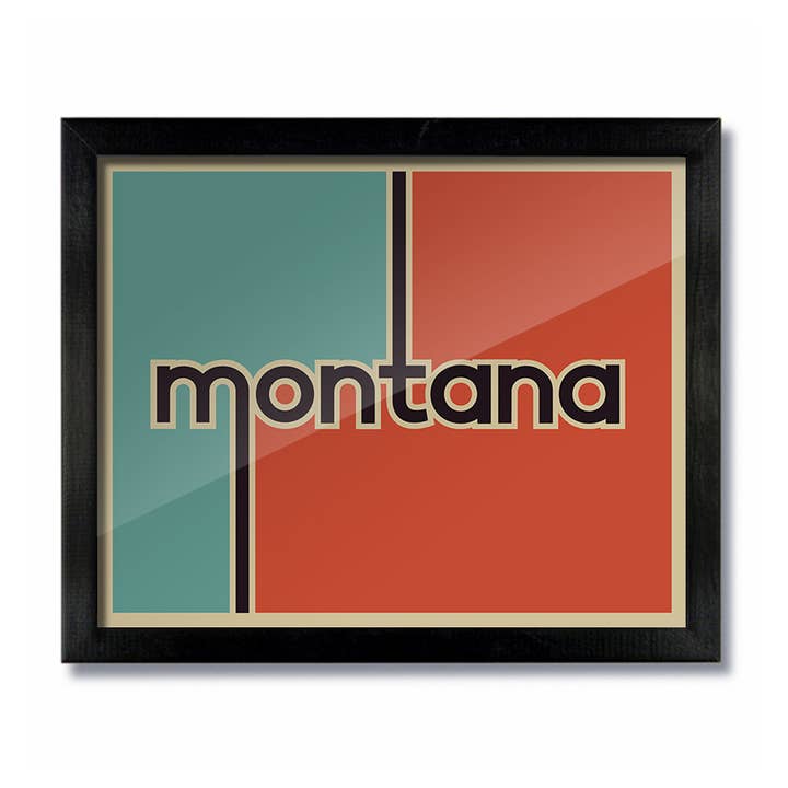 Retro Vintage Montana Print for wholesale by D&W Elements