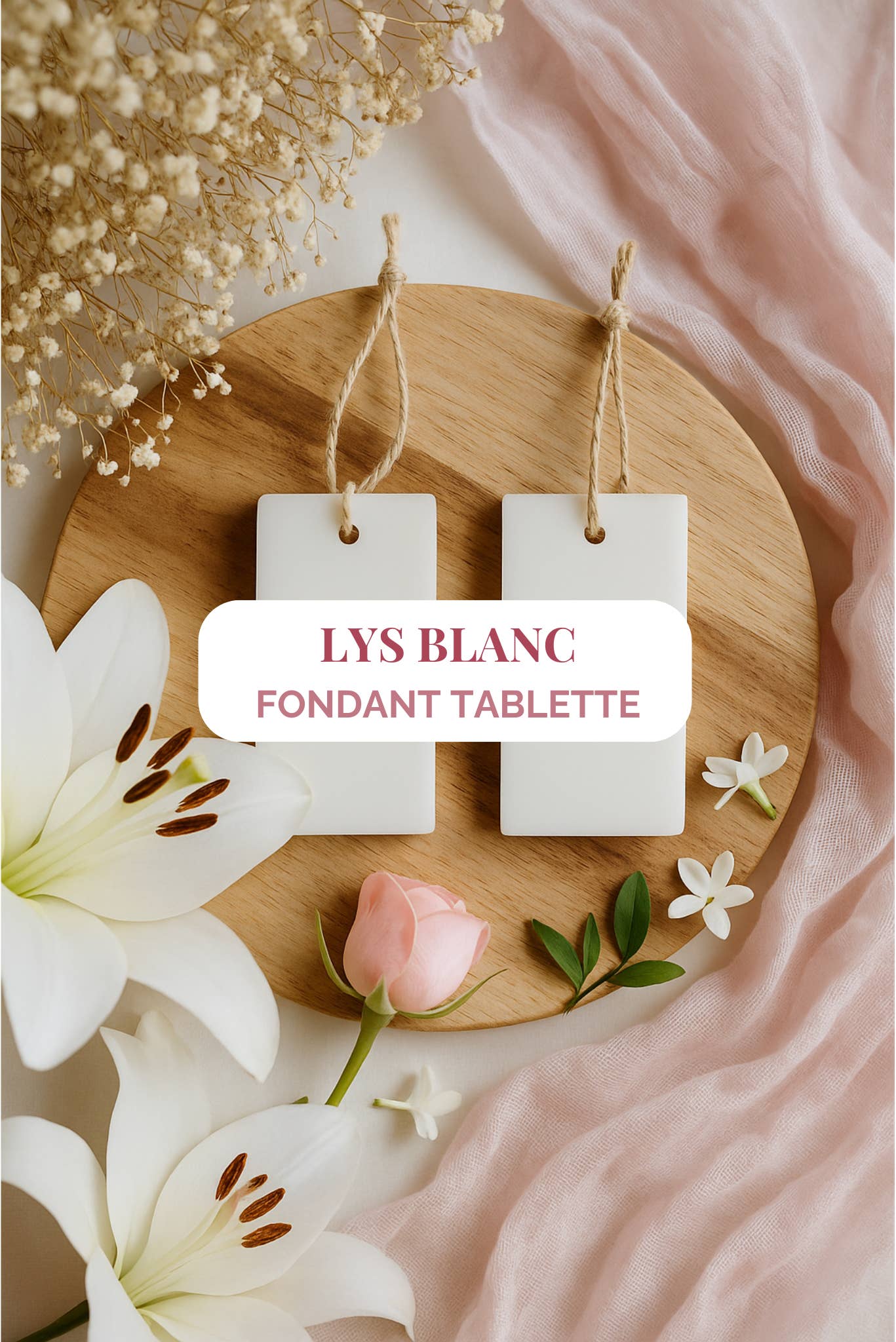 WILD CHILD Bougies & Co - Wholesale Wax Melt - "Lys Blanc" Scented Wax Tablet 10h