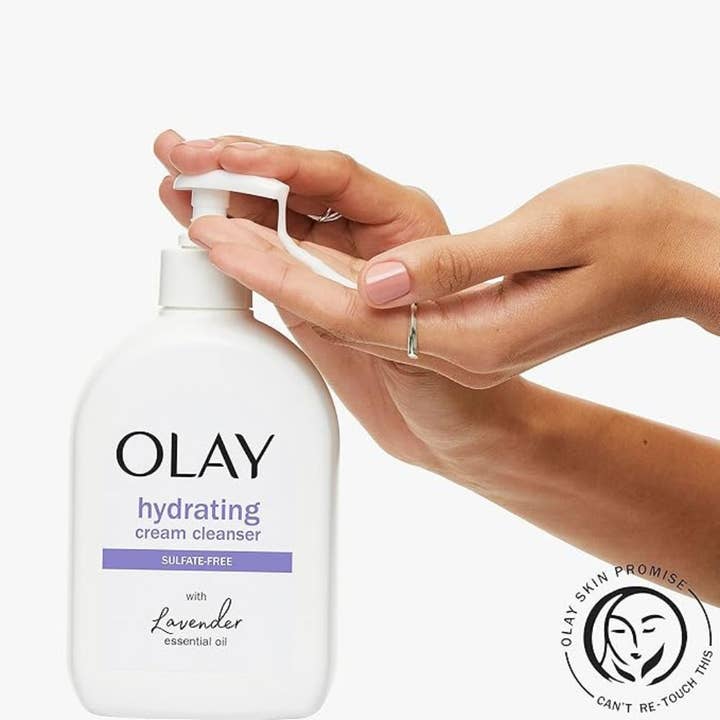 First Choice Buying – wholesale Ansiktsrengöring – Olay Återfuktande Kräm Sulfatfri Ansiktstvätt med Lavendel Eterisk Olja, 473 ml.