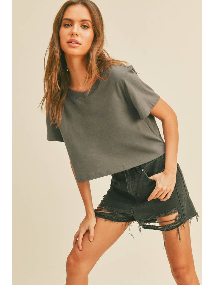 Honestee - Wholesale T-Shirt - Women's - Blank Short Cropped T-Shirt9