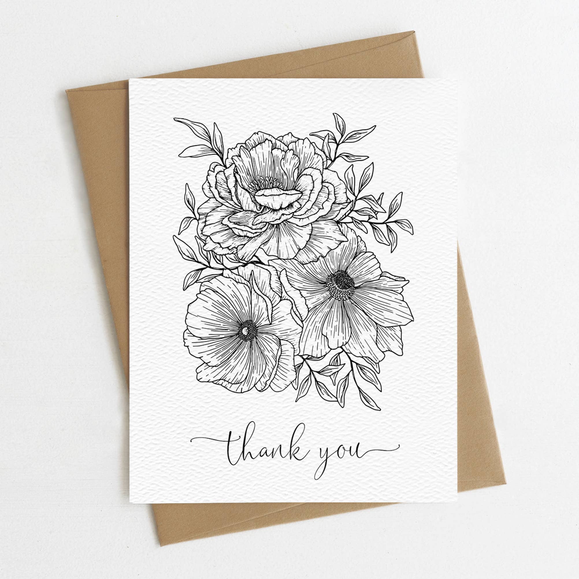 Congrats Greeting Card 'Natural Luxe' Collection Botanical  Floral Card