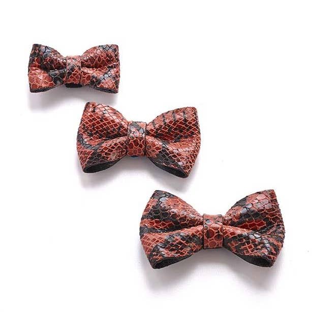 Gravata borboleta de cobra pêssego por atacado de Signe Louka