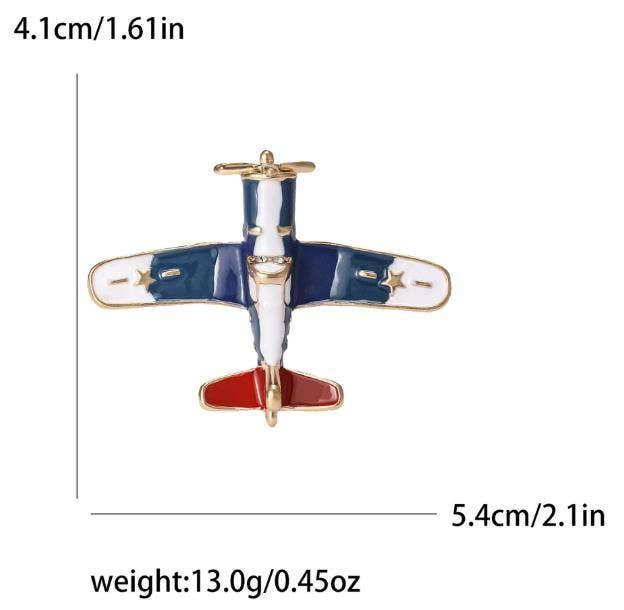 Fiona Accessories - Vendita all'ingrosso Spille - Flight Brooch Pin, accessorio per aeroplano3