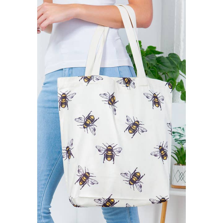 LA Soul - Wholesale Tote Bag - Women's - Bumble Bee Canvas Tote Bag