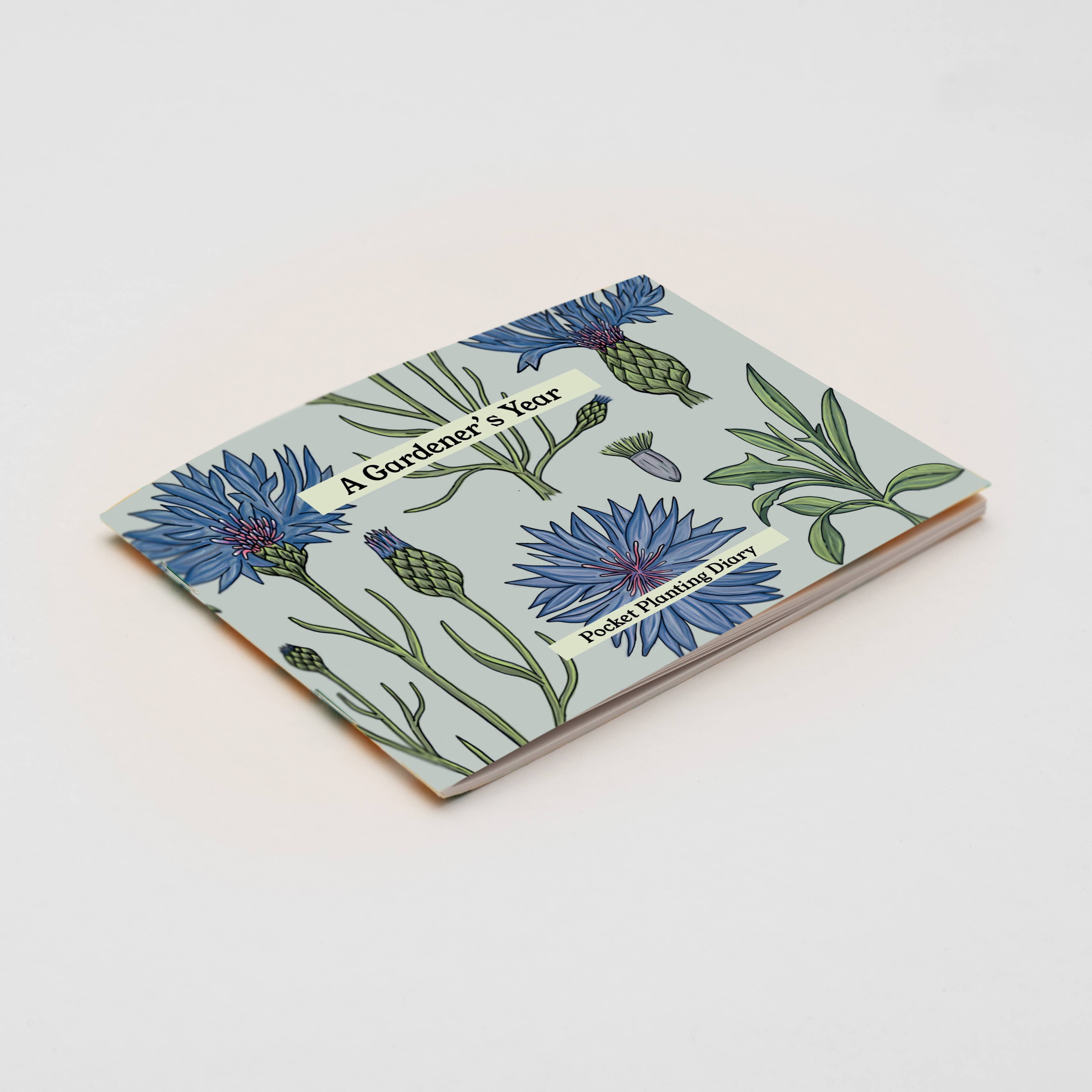 Studio Wald - UK Made - Wholesale Journal/Diary - Gardener's Diary - Vintage Cornflower4