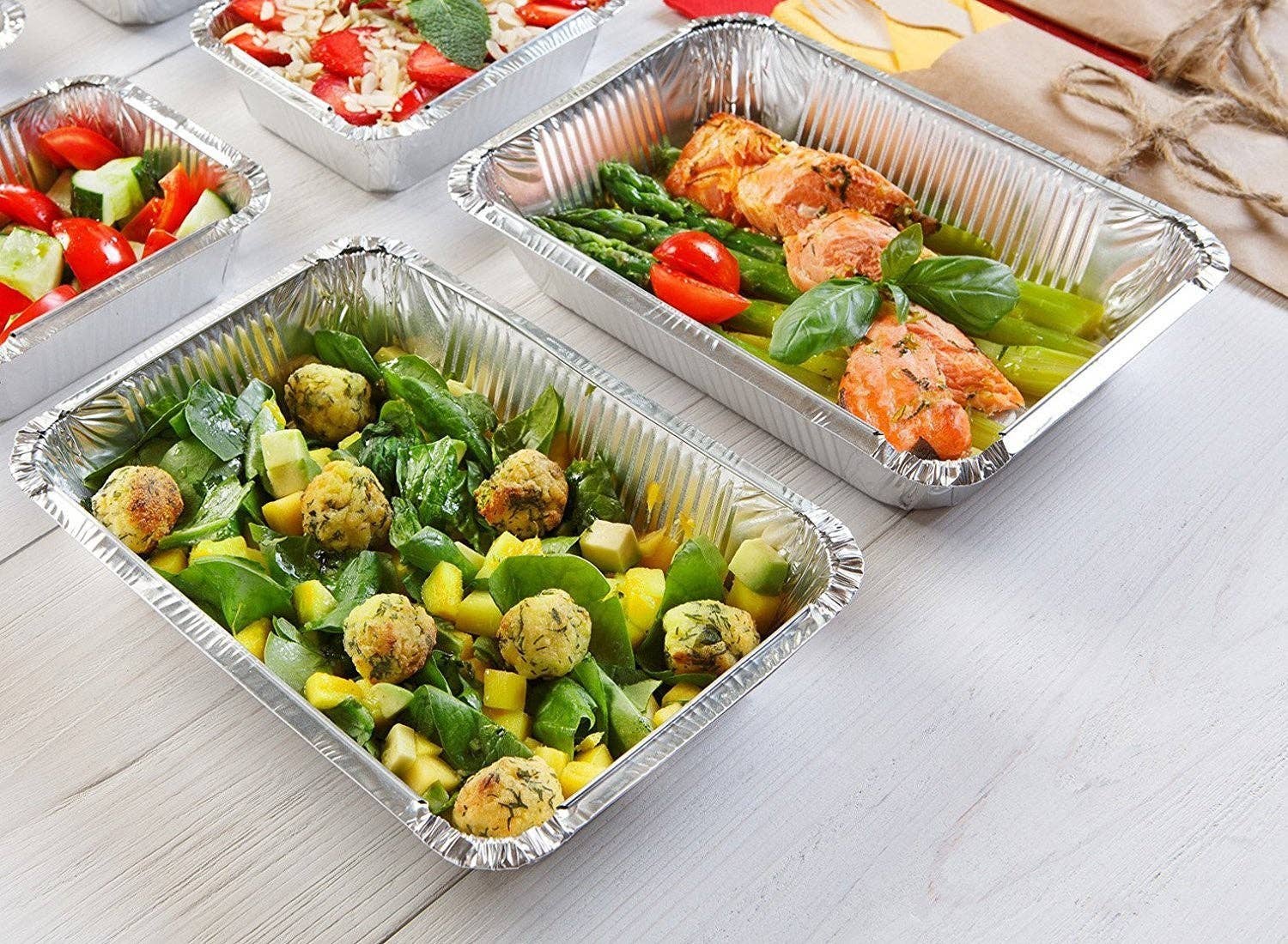 EcoQuality - Wholesale Baking Dish - Disposable 21" x 13" Full-Size Deep Aluminum Foil Roasting3