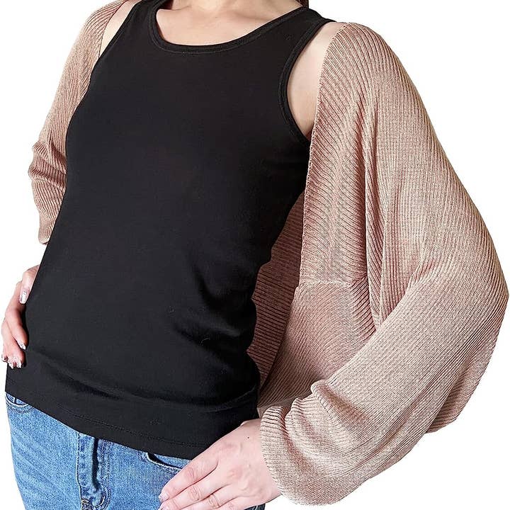 Fennco Styles – Engroshandel Cardigan - Dame – Ribstrikket cardigan bolero shrug11