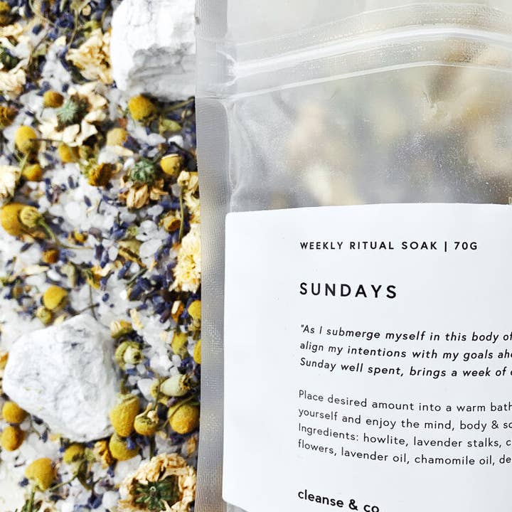Cleanse & Co. - Wholesale Bath soak/milk - Sundays Ritual Soak0