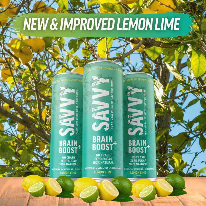 SAVVY BEVERAGES - Wholesale Sports/energy drink - Savvy Brain Boost+ Energy Vitamin Drink