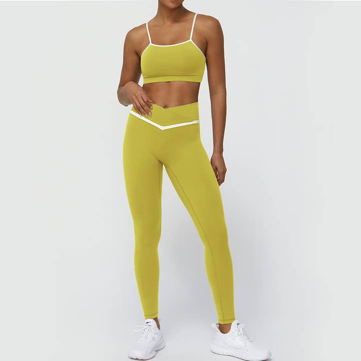 Sodalemon - Wholesale Activewear Set - Women's - Colorblocked Women Yoga Active Set