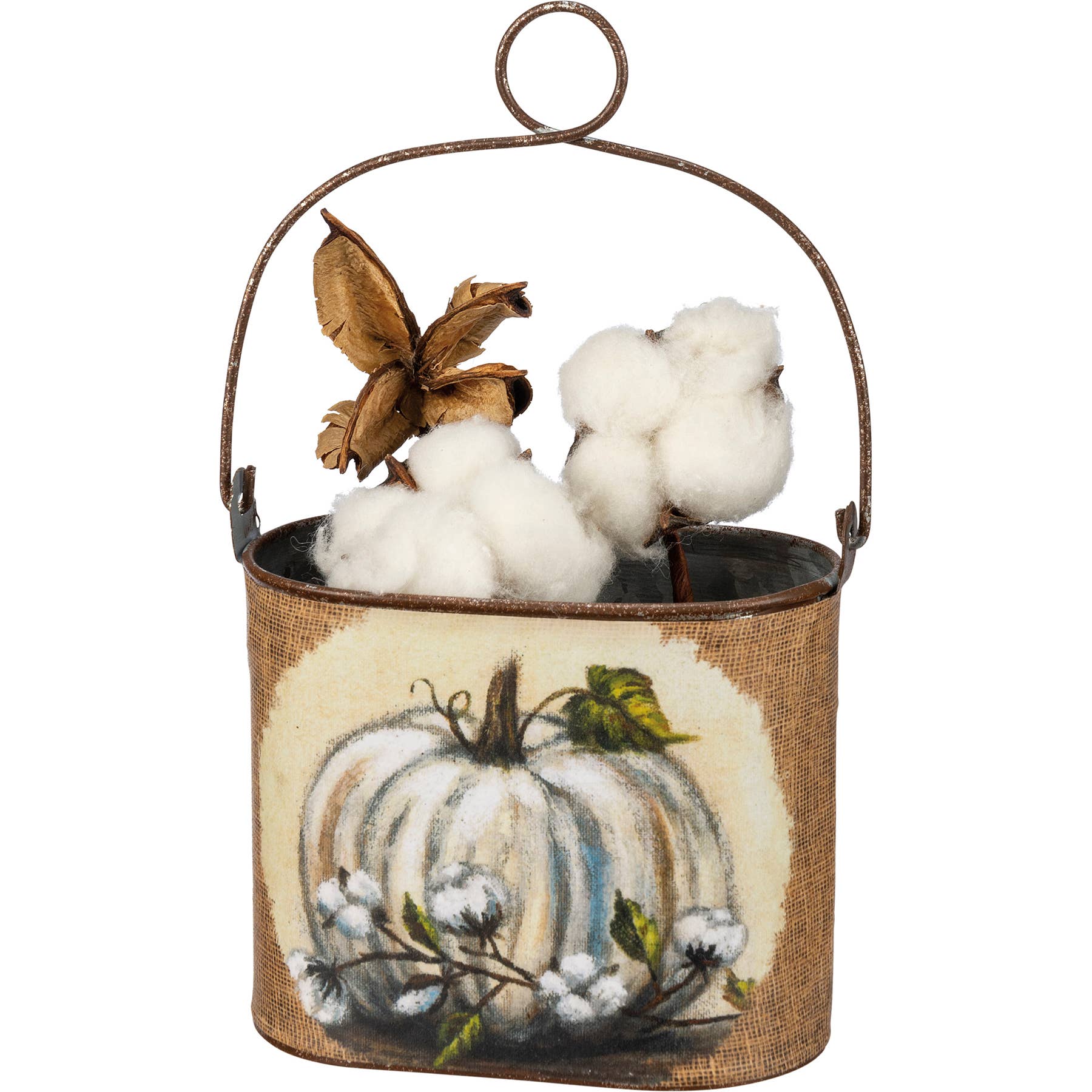 Primitives by Kathy - Wholesale Storage Bin - Pumpkins Bucket Set3