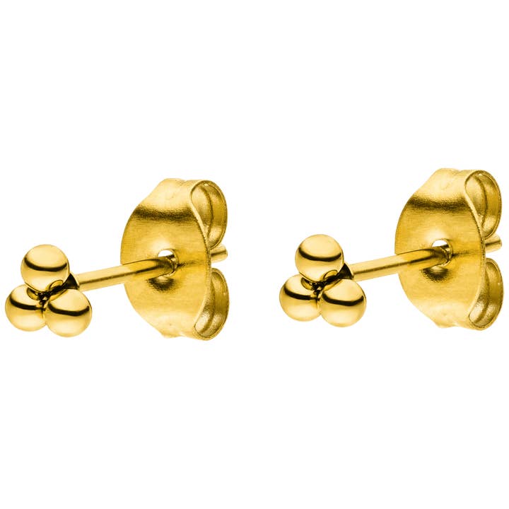 Bullets earrings | 18K gold plated for wholesale by Schmuckgroßhandel