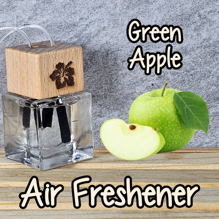 Green Apple Car Air Freshener for wholesale by Ohana Scents