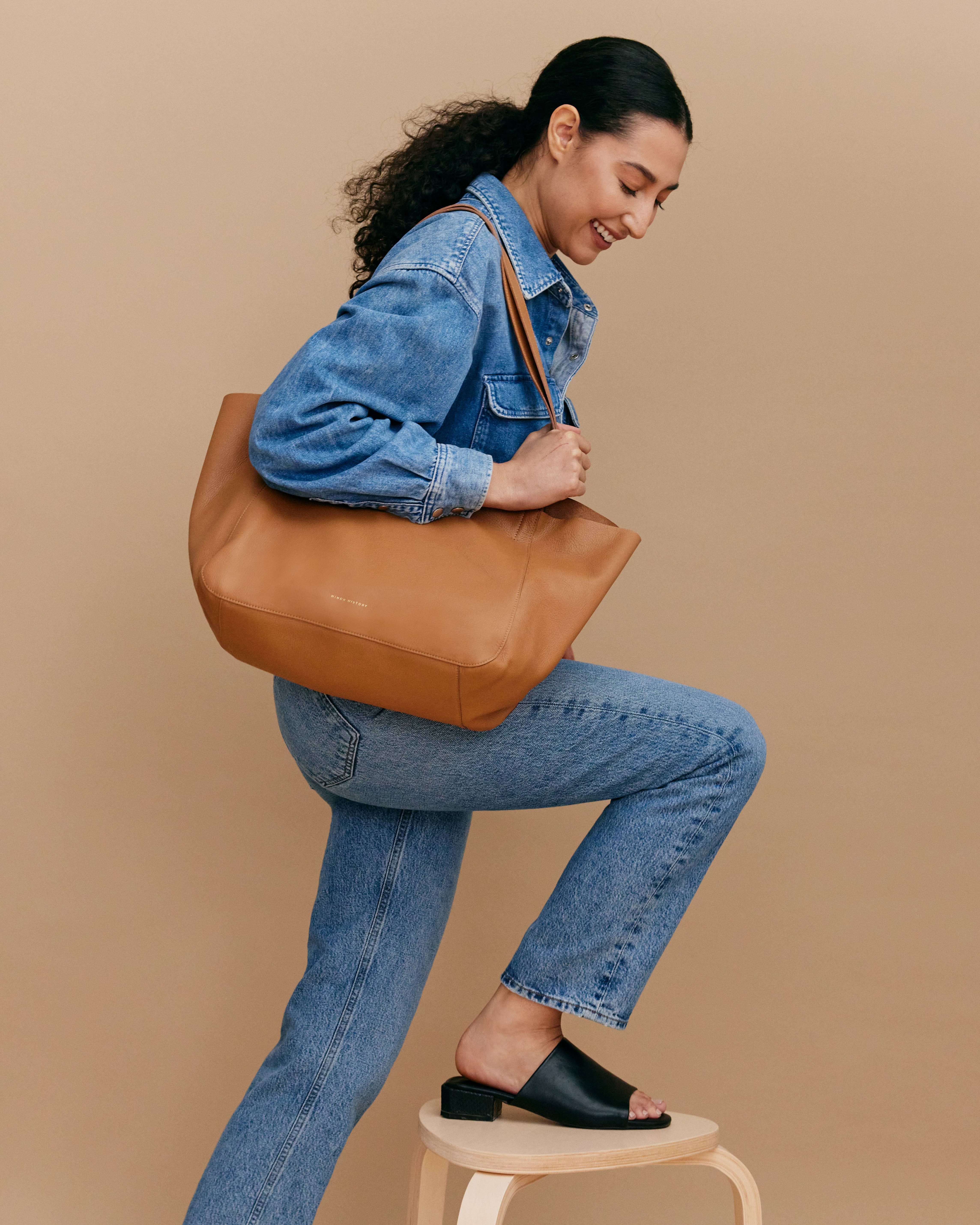 Minor History - Wholesale Tote Bag - Women's - The Times Tote - Saddle5