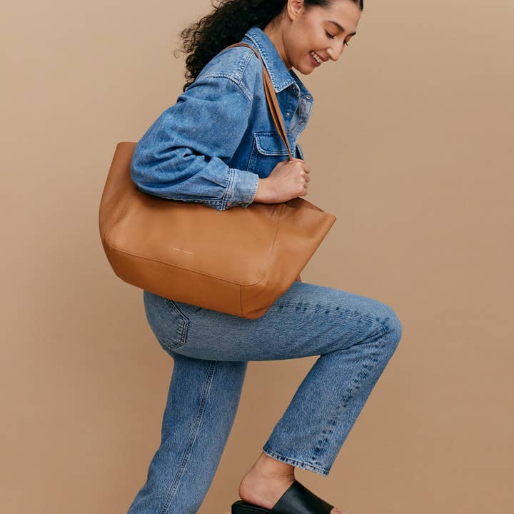 Minor History - Wholesale Tote Bag - Women's - The Times Tote - Saddle5