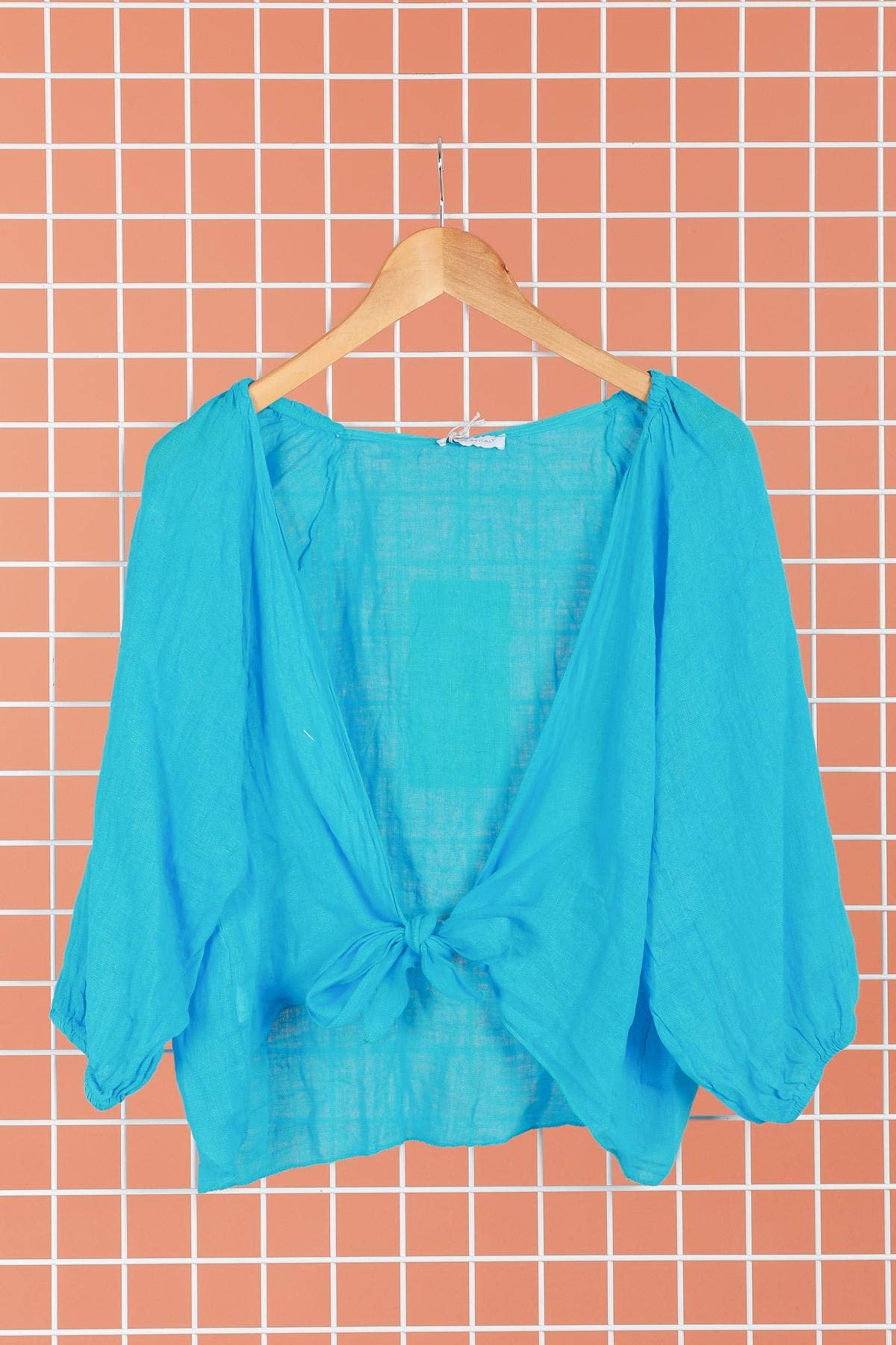 la maison des fibres naturelles - Wholesale Blouse - Dames - Linnen overslagtop 621286 van 100% linnen25